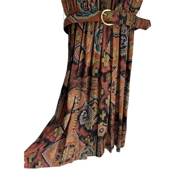 Vintage USA Peri Petites‎ Women’s Size 8 80s Boho Midwestern Dress - Picture 5 of 8